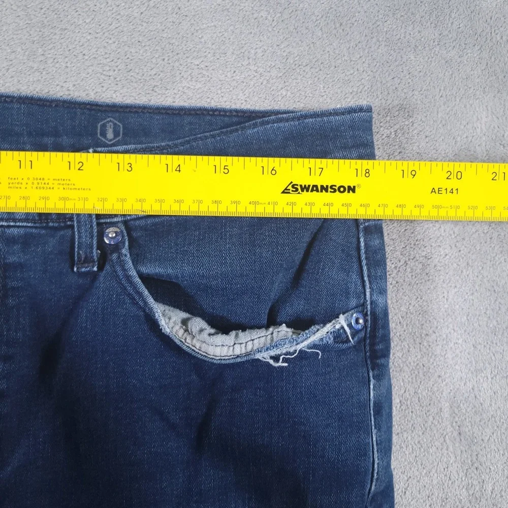 Levis 541‎ Jeans Mens 36x34 Athletic Stretch Indigo Blue Denim Distressed